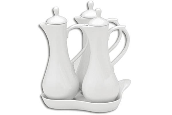 Porselen Beyaz Yağlık&Limonluk&Sirkelik 