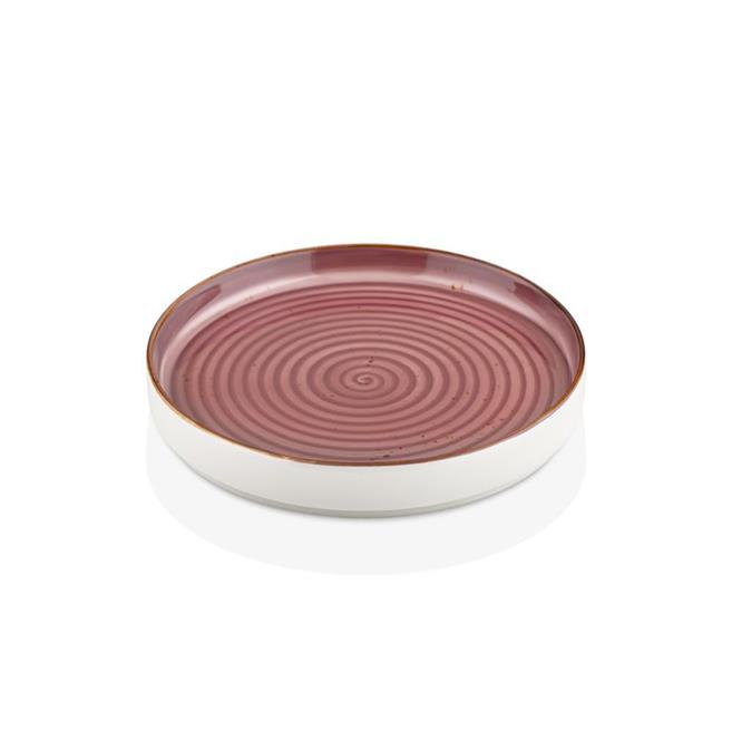 Rose Helix 23 Cm Düz Tabak Rölyefsiz