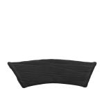 Siyah Melamin Taş Görünümlü Dilim Tepsi 41Cm