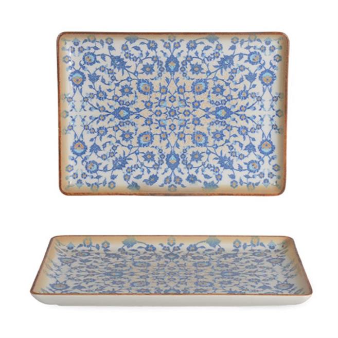 Flora Dikdörtgen Servis Tabağı 30 cm