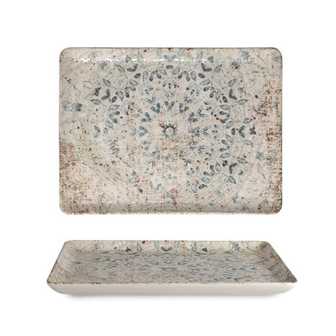 Flora Dikdörtgen Servis Tabağı 24 cm