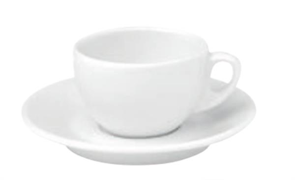 Porselen Beyaz Tabaklı Kahve Fincanı 80C