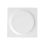 Porselen Zen Beyaz Düz Tabak 18X18Cm  