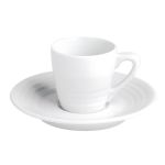 Porselen Focus Beyaz Tabaklı Kahve Finca