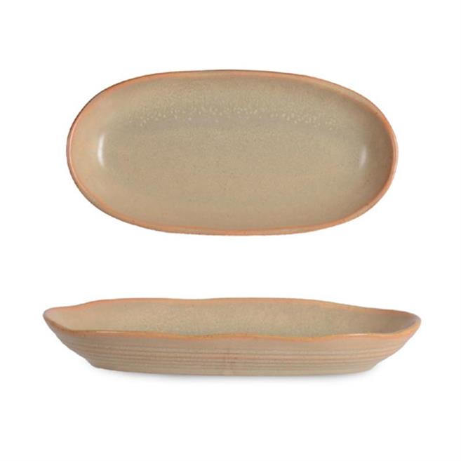 Kayla Organik Oval Tabak 28 cm