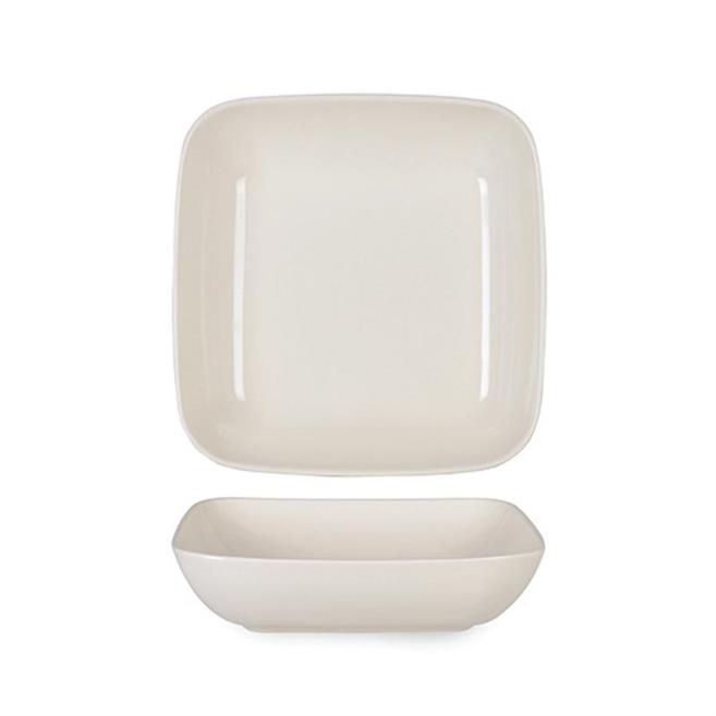 Verano Krem Kare Çukur Tabak 20 cm