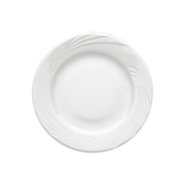 Porselen Halley Beyaz Düz Tabak 17Cm  