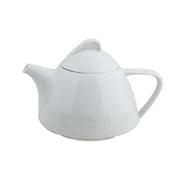 Porselen Lara Beyaz Kapaklı Demlik 700Cc