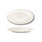 Porselen Giro 2 Bölmeli Oval Tabak