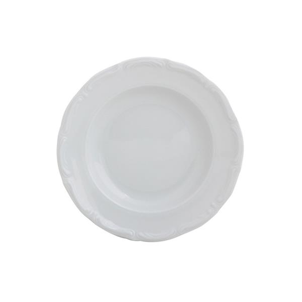 Porselen Maria Beyaz Çukur Tabak 22Cm  