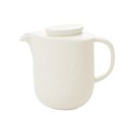 Porselen Nabur Kapaklı Kahve Demliği