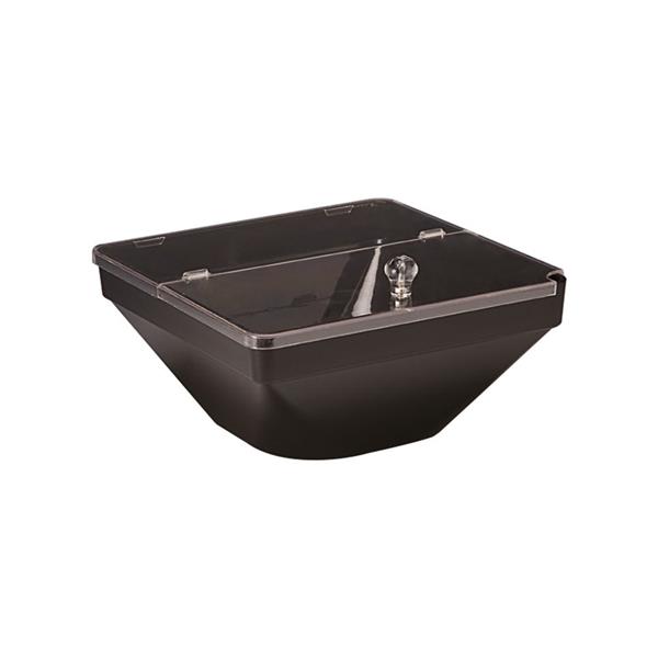 Polikarbonat Kase Kapaklı Siyah