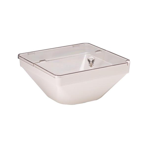 Polikarbonat Kapaklı Kase Beyaz