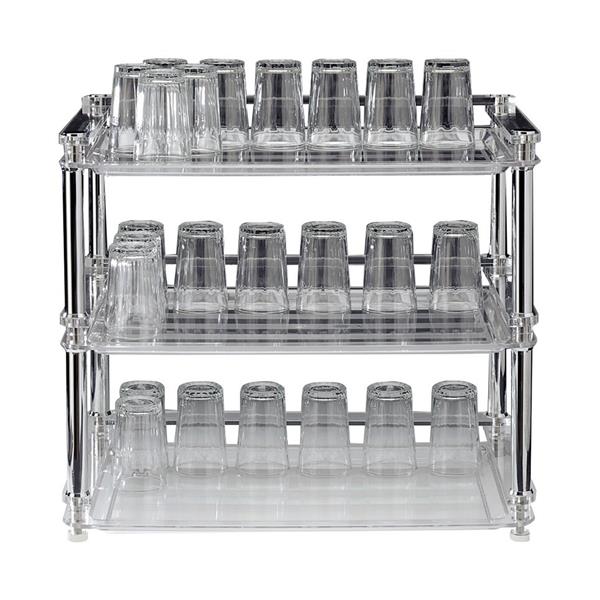 Polikarbonat Tepsili Bardak Standı