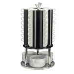 Metal Altlı Döner Tabak, Fincan, Kaşık Standı