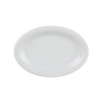 Porselen Lara Beyaz Kayık Tabak 17Cm  