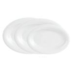 Porselen Troy Beyaz Kayık Tabak 17Cm  