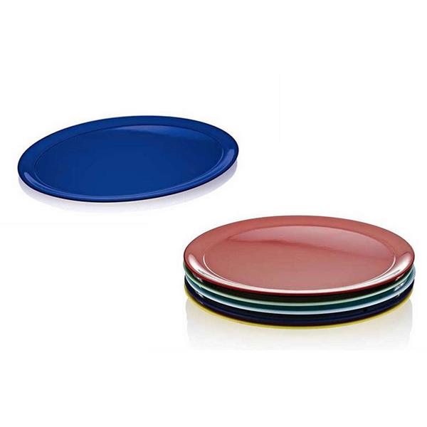 Renkli Melamin Oval Teşhir Tepsi