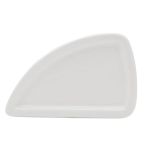 Porselen Beyaz Asimetrik Tabak 25Cm   