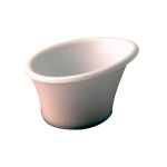 Isıya Dayanıklı Melamin Eğimli Sos Kabı Beyaz