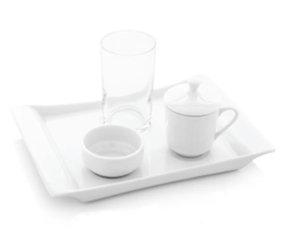 Porselen Milano Kahve Tepsisi 23x17 cm