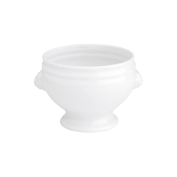 Porselen Beyaz Aslan Başlıklı Kase 11Cm 