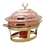 Bakır Reşolu Kayık Sahan 30 cm