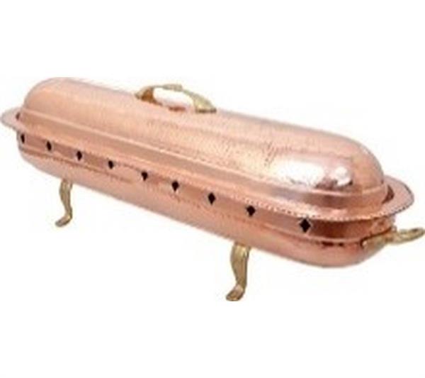 Bakır Kebap Kayığı Kömür Reşolu 100 cm