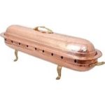 Bakır Kebap Kayığı Kömür Reşolu 100 cm