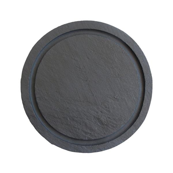 Yuvarlak Tabak - Oluklu Düz Kenar