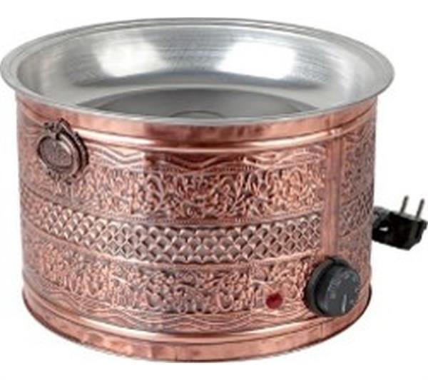 Bakır Büyük Boy Yuvarlak Kumda Kahve Pişirici 32 cm