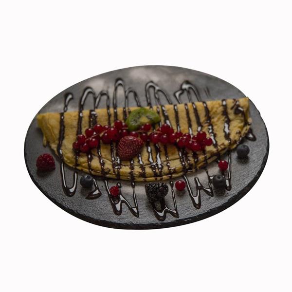 Yuvarlak Tabak - Naturel Kenar