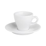 Porselen Bella Beyaz Tabaklı Kahve Finca