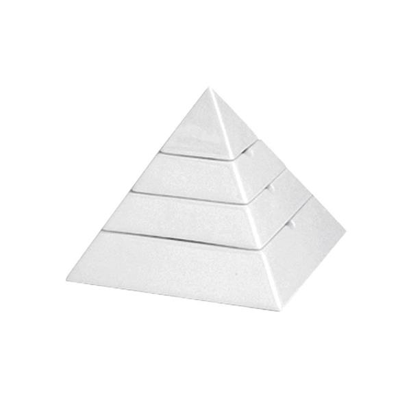 Porselen Piramit Beyaz Küllük Takımı 4 P