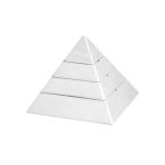 Porselen Piramit Beyaz Küllük Takımı 4 P