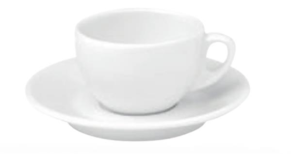 Porselen Beyaz Tabaklı Kahve Fincanı 80C