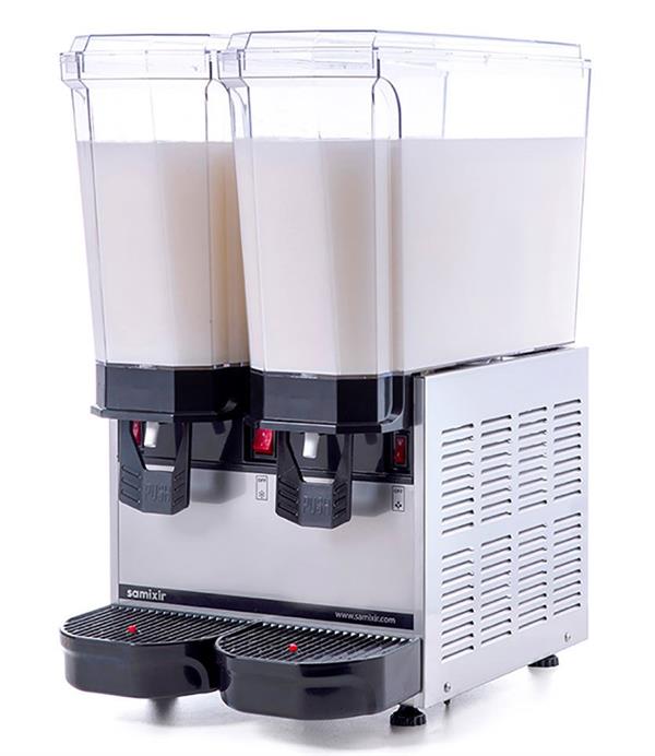 Klasik Twin Karıştırıcılı+Karıştırıcılı Soğuk İçecek Dispenseri 20+20 Litre İnox 40.MMI