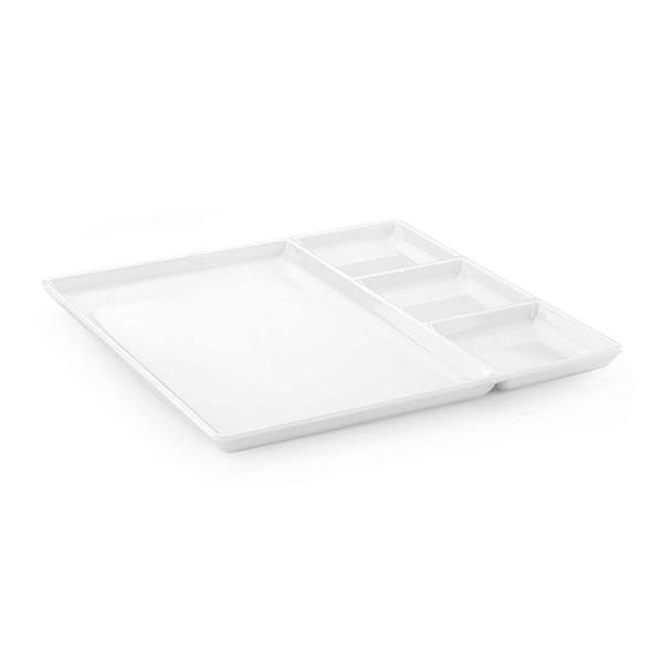 Porelin Dört Gözlü Kare Tabldot