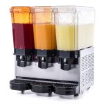 Klasik Triple Fıskiyeli+Fıskiyeli+Fıskiyeli Soğuk İçecek Dispenseri 20+20+20 Litre Inox 60.SSSI