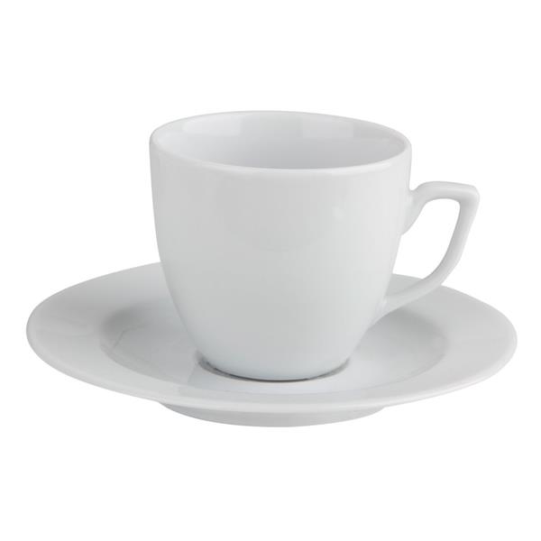 Porselen Mina Beyaz Tabaklı Çay Fincanı 