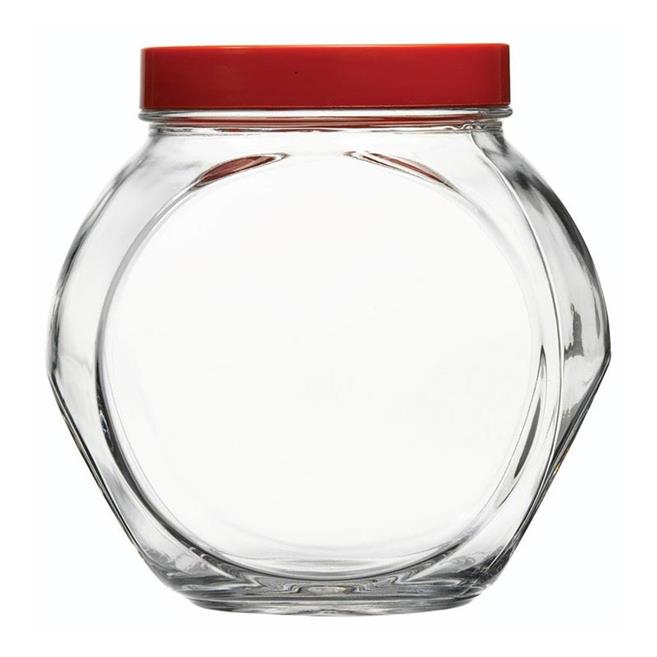 80000 Bella Kırmızı Kapaklı Kavanoz