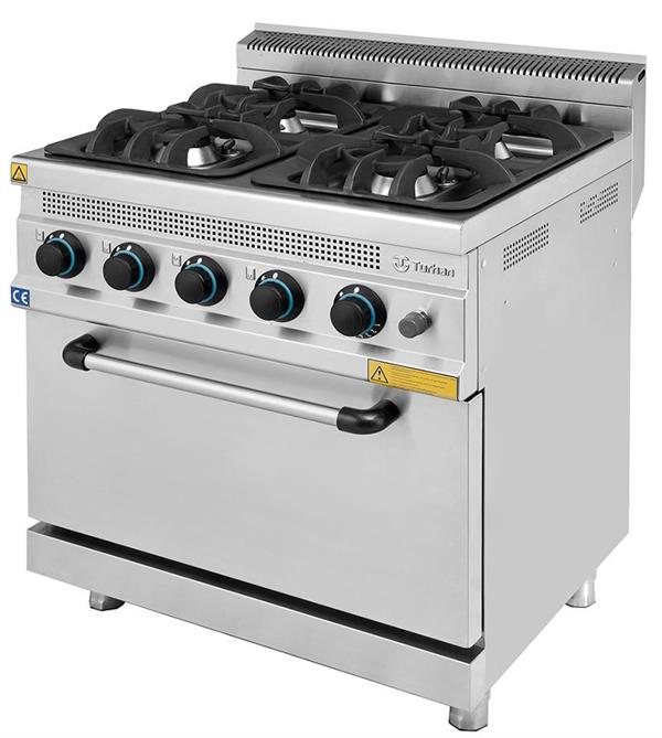 Myco'Ality Gazlı Kuzine Dört Açık Ateş 8070-KUZ