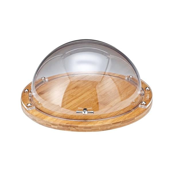 Kulplu Polikarbonat Rolltop Kapaklı Fanus