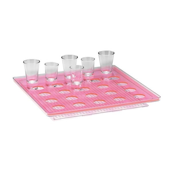 Polikarbonat Tepsili Shot Servisi 25'li