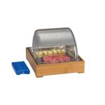 Ahşap Altlı Polikarbonat Rolltop Kapaklı Soğutuculu Teşhir