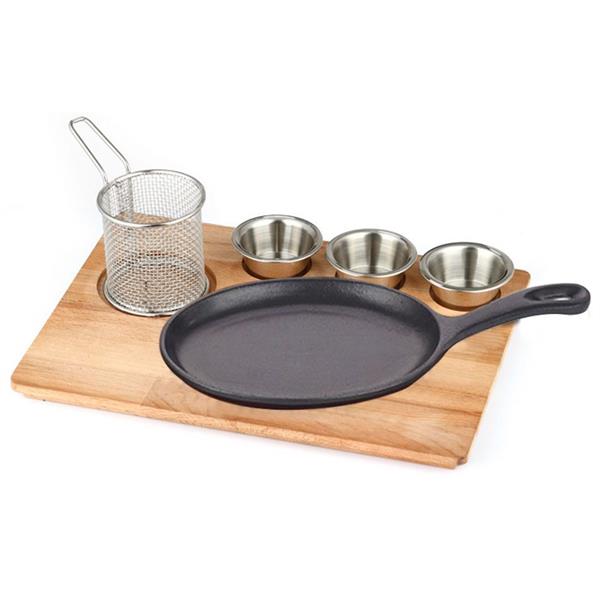 Döküm Saplı Fajita Sunum Seti