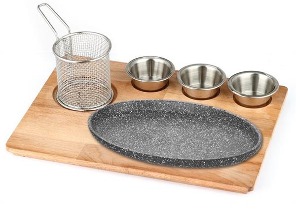 Döküm Oval Derin Fajita Sunum Seti