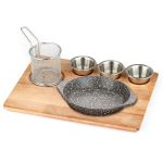 Döküm Yuvarlak Fajita Sunum Seti