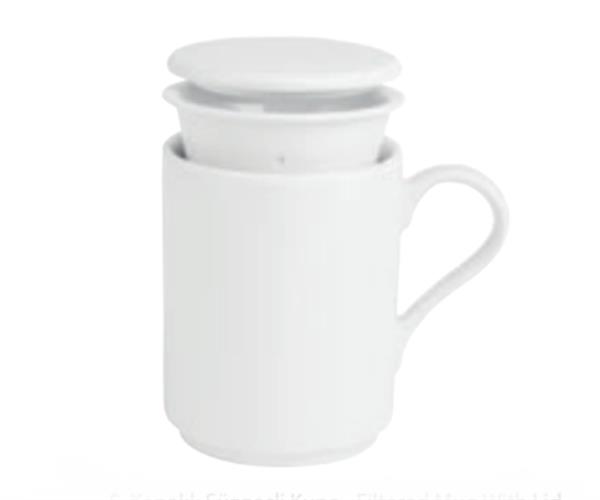 Porselen Ortak Ürünler Kapaklı Süzgeçli Kupa