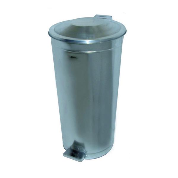 Galvaniz Pedallı Çöp Kovası